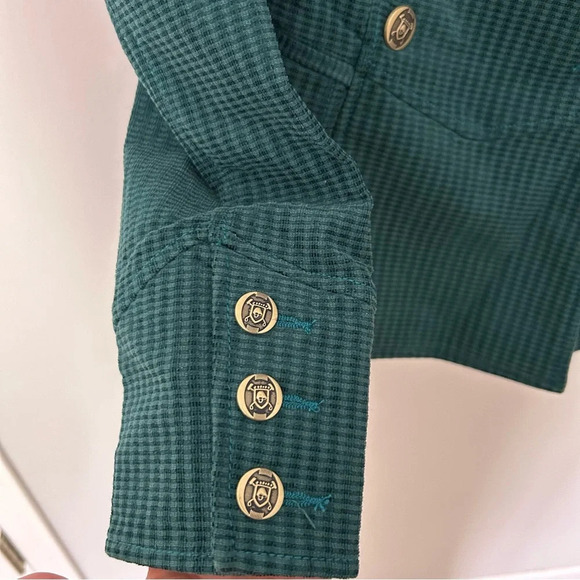 Cabi Lennon Jacket Legion Teal  Gold Button Details Size XS Style #3913 - Picture 6 of 9